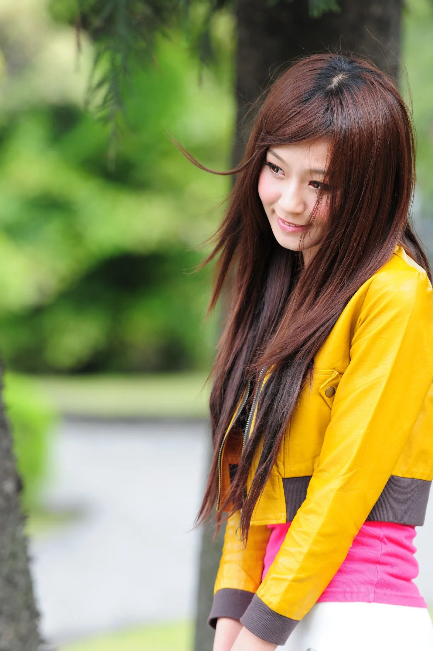 [Buổi chụp ảnh ngoài trời của Beautyleg] Winnie Zhuang - Bộ ảnh ngọt ngào và dễ thương với váy ngắn họa tiết hoa. - 22