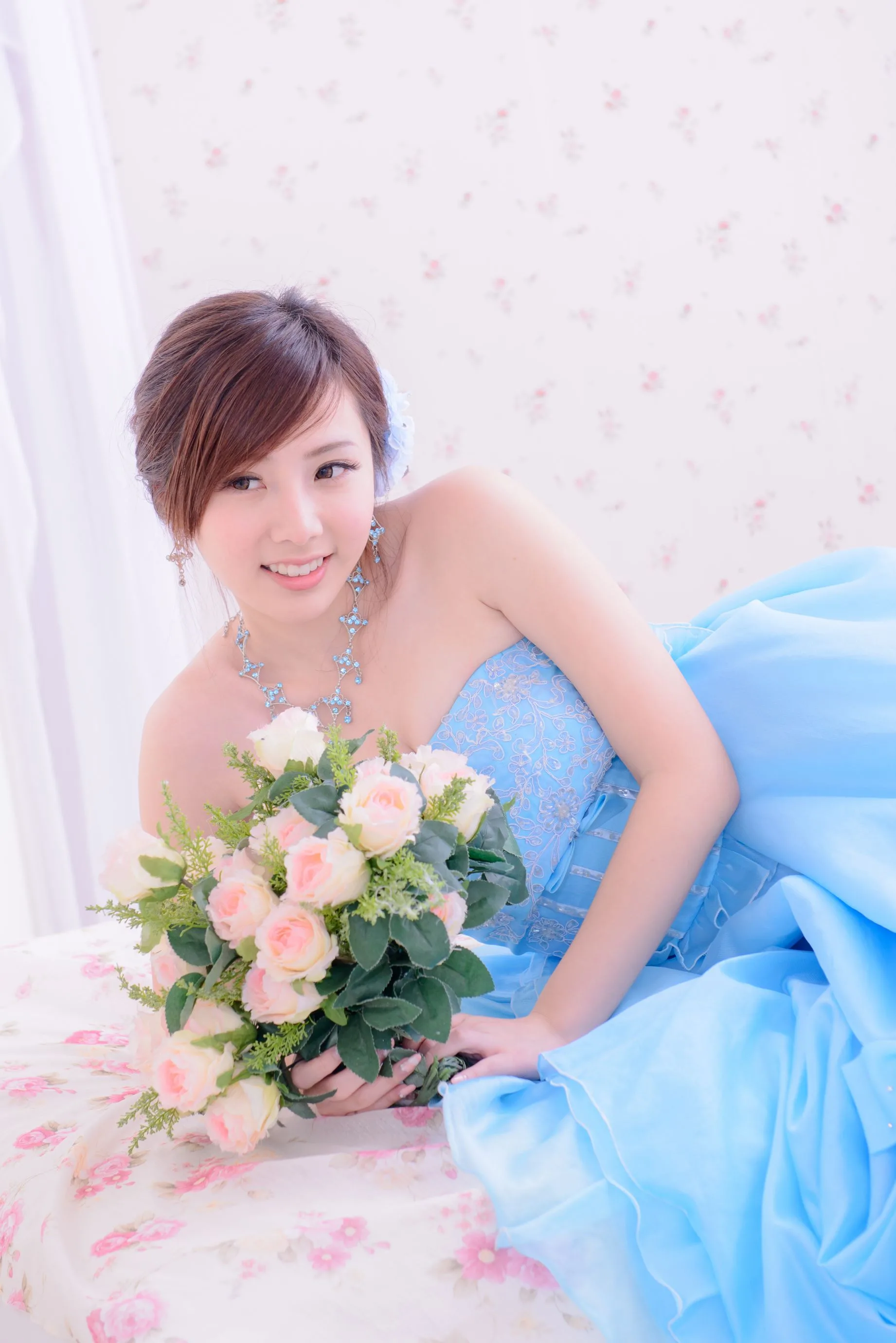 [Vẻ đẹp váy cưới] Chen Siying - Bộ ảnh cưới màu xanh trắng - 1